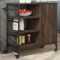 vidaXL Carrito de cocina de madera marrón roble 87,5x38,5x84,5 cm vidaXL Carrito de cocina de madera marrón roble 87,5x38,5x84,5 cm