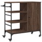 vidaXL Carrito de cocina de madera marrón roble 87,5x38,5x84,5 cm vidaXL Carrito de cocina de madera marrón roble 87,5x38,5x84,5 cm