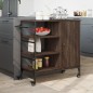 vidaXL Carrito de cocina de madera marrón roble 87,5x38,5x84,5 cm vidaXL Carrito de cocina de madera marrón roble 87,5x38,5x84,5 cm