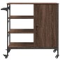 vidaXL Carrito de cocina de madera marrón roble 87,5x38,5x84,5 cm vidaXL Carrito de cocina de madera marrón roble 87,5x38,5x84,5 cm