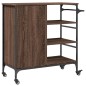vidaXL Carrito de cocina de madera marrón roble 87,5x38,5x84,5 cm vidaXL Carrito de cocina de madera marrón roble 87,5x38,5x84,5 cm