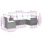 vidaXL Set de muebles de jardín 5 pzas y cojines ratán sintético negro vidaXL Set de muebles de jardín 5 pzas y cojines ratán sintético negro
