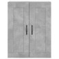 vidaXL Aparador alto madera contrachapada gris hormigón 69,5x34x180 cm