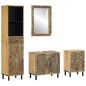 vidaXL Conjunto de muebles de baño 4 piezas madera maciza de mango vidaXL Conjunto de muebles de baño 4 piezas madera maciza de mango