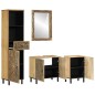 vidaXL Conjunto de muebles de baño 4 piezas madera maciza de mango vidaXL Conjunto de muebles de baño 4 piezas madera maciza de mango