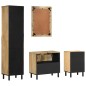 vidaXL Conjunto de muebles de baño 4 piezas madera maciza de mango vidaXL Conjunto de muebles de baño 4 piezas madera maciza de mango