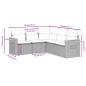 vidaXL Set de muebles de jardín 5 pzas y cojines ratán sintético negro vidaXL Set de muebles de jardín 5 pzas y cojines ratán sintético negro