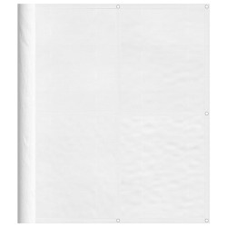 vidaXL Pantalla de balcón 100% poliéster Oxford blanco 120x1000 cm