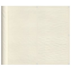 vidaXL Pantalla de balcón 100% poliéster Oxford crema 90x700 cm