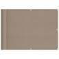 vidaXL Pantalla de balcón 100% poliéster Oxford taupé 75x700 cm vidaXL Pantalla de balcón 100% poliéster Oxford taupé 75x700 cm