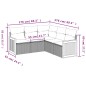 vidaXL Set de muebles de jardín 5 pzas y cojines ratán sintético negro vidaXL Set de muebles de jardín 5 pzas y cojines ratán sintético negro