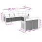 vidaXL Set sofás de jardín 7 piezas y cojines ratán sintético beige vidaXL Set sofás de jardín 7 piezas y cojines ratán sintético beige