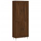 vidaXL Aparador alto madera contrachapada marrón roble 69,5x34x180 cm vidaXL Aparador alto madera contrachapada marrón roble 69,5x34x180 cm