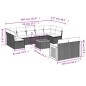 vidaXL Set de sofás de jardín 8 piezas y cojines ratán sintético negro vidaXL Set de sofás de jardín 8 piezas y cojines ratán sintético negro