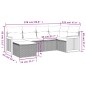 vidaXL Set de sofás de jardín 6 piezas y cojines ratán sintético negro vidaXL Set de sofás de jardín 6 piezas y cojines ratán sintético negro