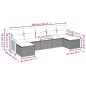 vidaXL Set de comedor de jardín 7 pzas y cojines ratán sintético negro vidaXL Set de comedor de jardín 7 pzas y cojines ratán sintético negro