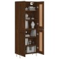 vidaXL Aparador alto madera contrachapada marrón roble 69,5x34x180 cm vidaXL Aparador alto madera contrachapada marrón roble 69,5x34x180 cm