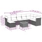 vidaXL Set de muebles de jardín 9 pzas y cojines ratán sintético gris vidaXL Set de muebles de jardín 9 pzas y cojines ratán sintético gris