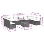 vidaXL Set de sofás de jardín 11pzas con cojines ratán sintético beige vidaXL Set de sofás de jardín 11pzas con cojines ratán sintético beige
