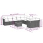 vidaXL Set de sofás de jardín 11 pzas y cojines ratán sintético negro vidaXL Set de sofás de jardín 11 pzas y cojines ratán sintético negro