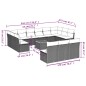 vidaXL Set sofás de jardín 14 pzas con cojines ratán sintético beige vidaXL Set sofás de jardín 14 pzas con cojines ratán sintético beige