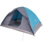 vidaXL Tienda de campaña 6 personas tafetán 190T azul 348x340x190 cm