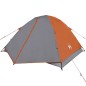 vidaXL Tienda de campaña 3 personas tafetán 190T gris y naranja vidaXL Tienda de campaña 3 personas tafetán 190T gris y naranja
