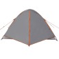 vidaXL Tienda de campaña 3 personas tafetán 190T gris y naranja vidaXL Tienda de campaña 3 personas tafetán 190T gris y naranja
