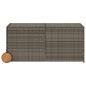 vidaXL Caja de almacenaje jardín con ruedas ratán sintético gris 283L vidaXL Caja de almacenaje jardín con ruedas ratán sintético gris 283L