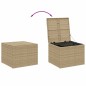 vidaXL Caja de almacenaje de jardín ratán sintético beige mezcla 291L vidaXL Caja de almacenaje de jardín ratán sintético beige mezcla 291L