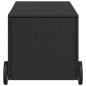 vidaXL Caja de almacenaje jardín con ruedas ratán sintético negro 190L vidaXL Caja de almacenaje jardín con ruedas ratán sintético negro 190L