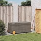 vidaXL Caja de almacenaje jardín con ruedas ratán sintético gris 190L vidaXL Caja de almacenaje jardín con ruedas ratán sintético gris 190L