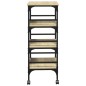 vidaXL Carrito de cocina madera ingeniería roble Sonoma 45x35x89,5 cm vidaXL Carrito de cocina madera ingeniería roble Sonoma 45x35x89,5 cm