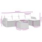 vidaXL Set de muebles de jardín 6 pzas y cojines ratán sintético gris vidaXL Set de muebles de jardín 6 pzas y cojines ratán sintético gris