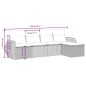 vidaXL Set de muebles de jardín 5 pzas y cojines ratán sintético negro vidaXL Set de muebles de jardín 5 pzas y cojines ratán sintético negro