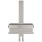 vidaXL Estante colgante de ducha acero inoxidable cepillado 304