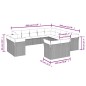 vidaXL Set de sofás de jardín con cojines 13 piezas ratán PE marrón vidaXL Set de sofás de jardín con cojines 13 piezas ratán PE marrón
