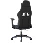 vidaXL Silla gaming cuero sintético negro y azul