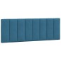 vidaXL Cabecero de cama acolchado terciopelo azul 120 cm