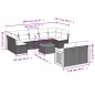 vidaXL Set de sofás de jardín 10 pzas cojines ratán sintético negro vidaXL Set de sofás de jardín 10 pzas cojines ratán sintético negro