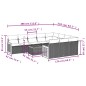 vidaXL Set de sofás de jardín 11 pzas y cojines ratán sintético negro vidaXL Set de sofás de jardín 11 pzas y cojines ratán sintético negro