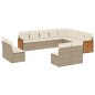vidaXL Set de sofás de jardín 12 pzas y cojines ratán sintético marrón vidaXL Set de sofás de jardín 12 pzas y cojines ratán sintético marrón