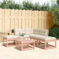 vidaXL Set de sofás jardín 5 pzas con cojines madera maciza Douglas vidaXL Set de sofás jardín 5 pzas con cojines madera maciza Douglas