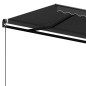 vidaXL Toldo retráctil manual gris antracita 450x350 cm vidaXL Toldo retráctil manual gris antracita 450x350 cm