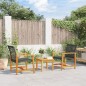 vidaXL Sillas de jardín 2 uds madera de acacia y ratán sintético negro vidaXL Sillas de jardín 2 uds madera de acacia y ratán sintético negro