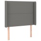 vidaXL Cama box spring colchón y luces LED tela gris oscuro 100x200 cm vidaXL Cama box spring colchón y luces LED tela gris oscuro 100x200 cm