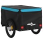 vidaXL Remolque para bicicleta hierro negro y azul 45 kg vidaXL Remolque para bicicleta hierro negro y azul 45 kg