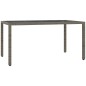 vidaXL Set comedor jardín 7 pzas y cojines ratán sintético gris vidaXL Set comedor jardín 7 pzas y cojines ratán sintético gris