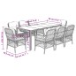 vidaXL Set de comedor de jardín 9 pzas y cojines ratán sintético negro vidaXL Set de comedor de jardín 9 pzas y cojines ratán sintético negro