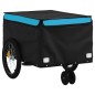 vidaXL Remolque para bicicleta hierro negro y azul 30 kg vidaXL Remolque para bicicleta hierro negro y azul 30 kg